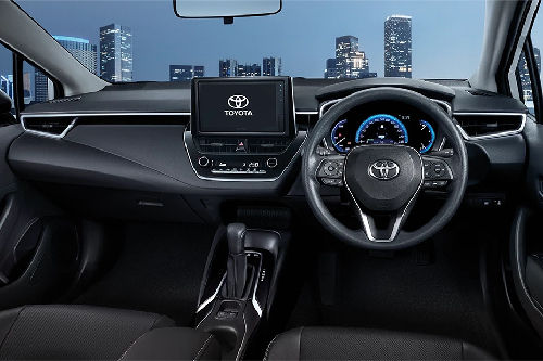 Dashboard View of Corolla Altis