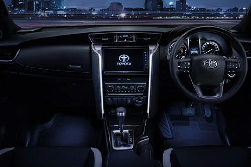 Dashboard View of Fortuner Legender